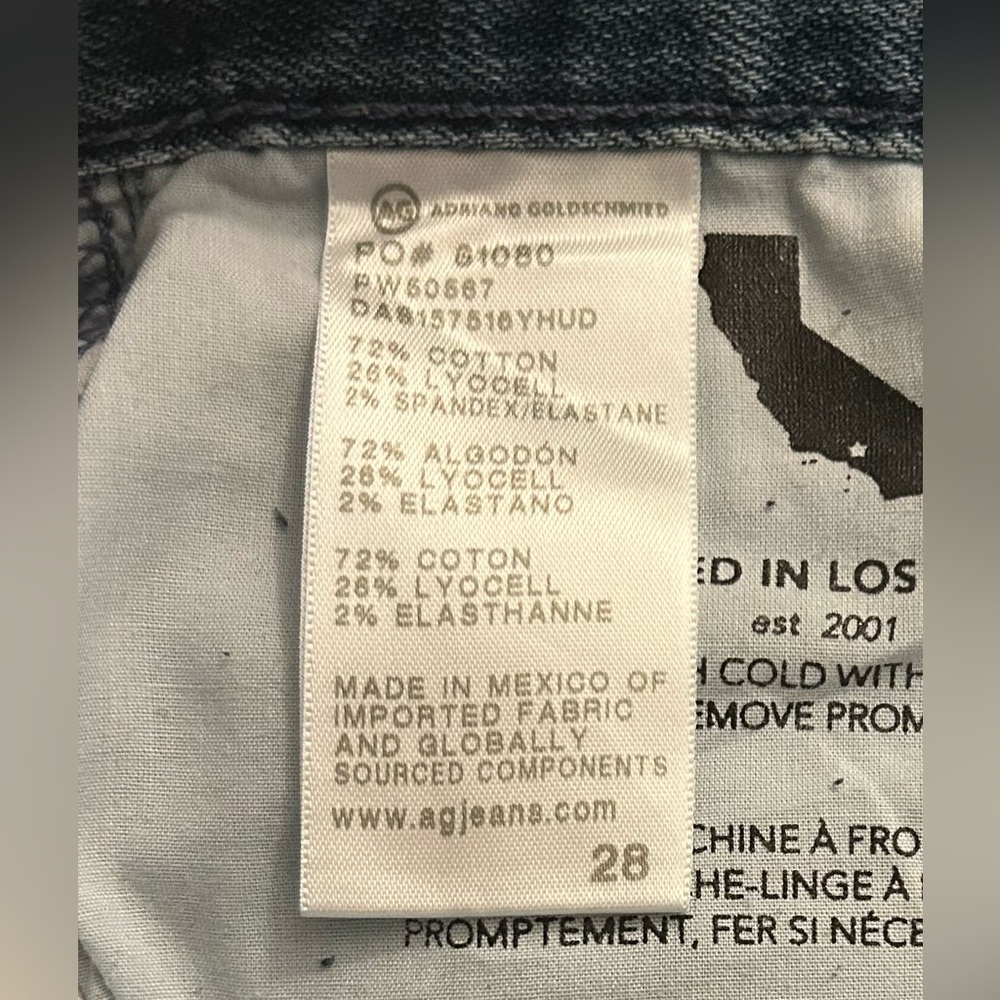 AG Ex-Boyfriend 16 Years Hudson Size 28 NWT - Picture 11 of 13